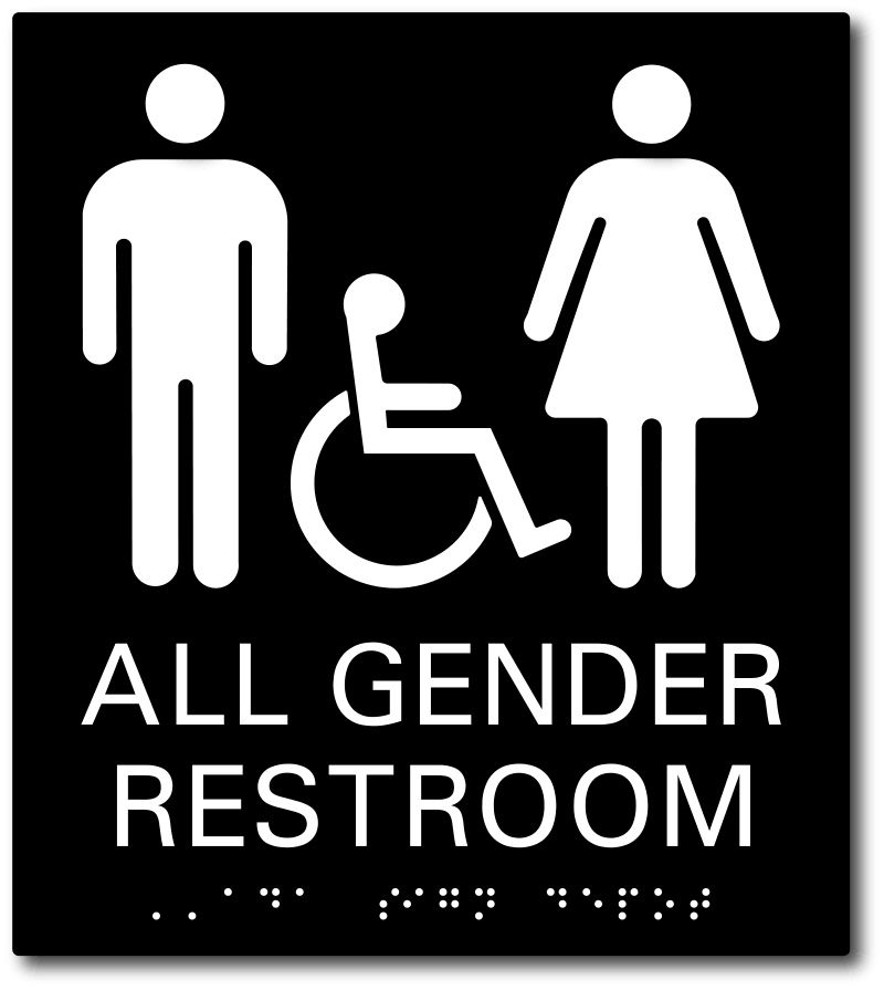 All Gender Wheelchair Accessible Restroom Signs Ada Sign Depot 8313