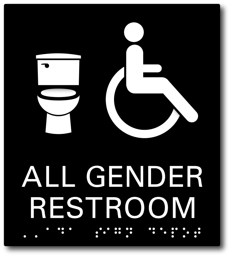 All Gender Restroom ADA Sign - Toilet and Wheelchair Symbols – ADA Sign