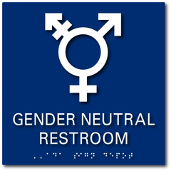 Gender Neutral Restroom sign from ADA Sign Depot