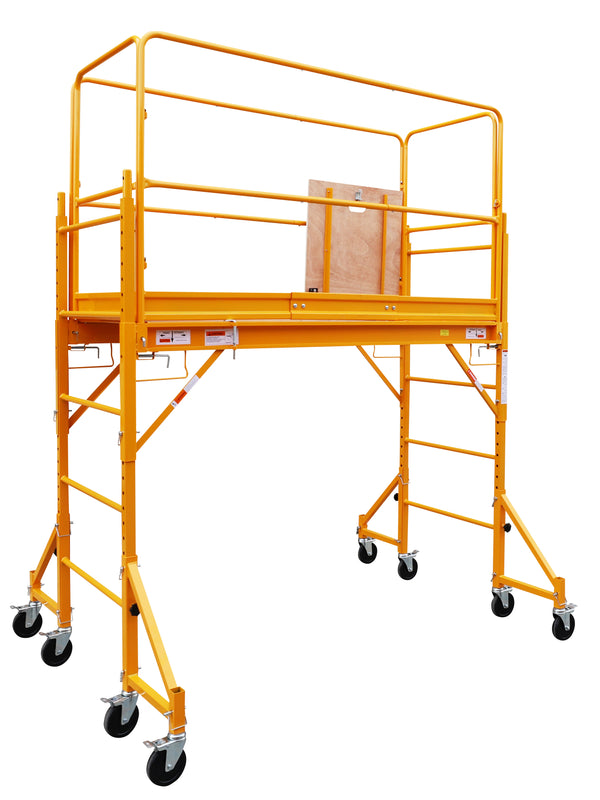 1000-LB Capacity 18 Foot Multi Purpose Rolling Scaffolding with Hatch 