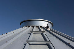 Grain Bin Collar with Opi Temperature Cable