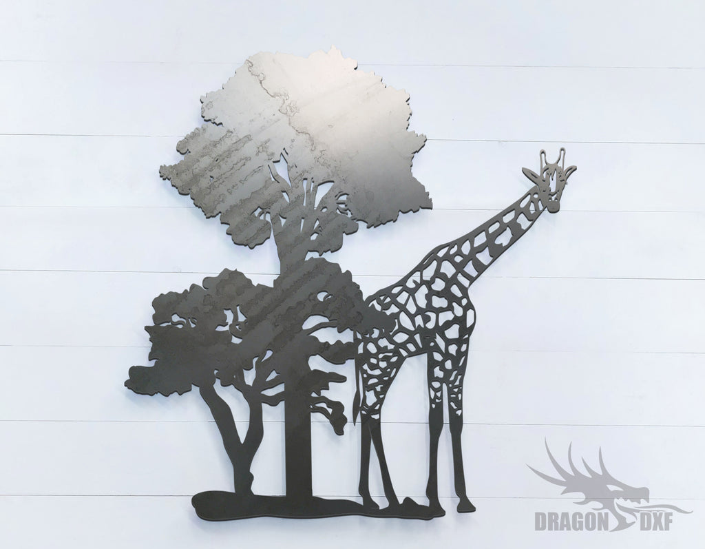 Safari Giraffe - Zoo Animals - DXF Download — DragonDXF