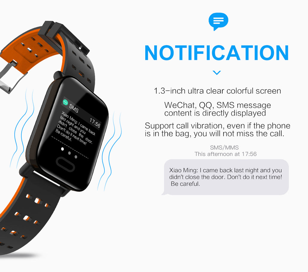 KShop A6 Smartwatch notification