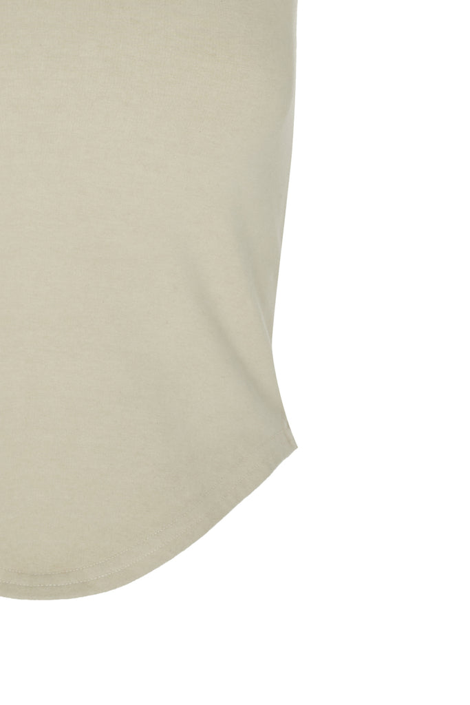 basiK• Corset Fitted T-Shirt in Oatmeal