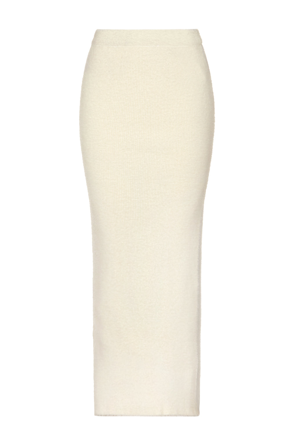 PHUZZ Mohair Graphic Rib Maxi in Ivory