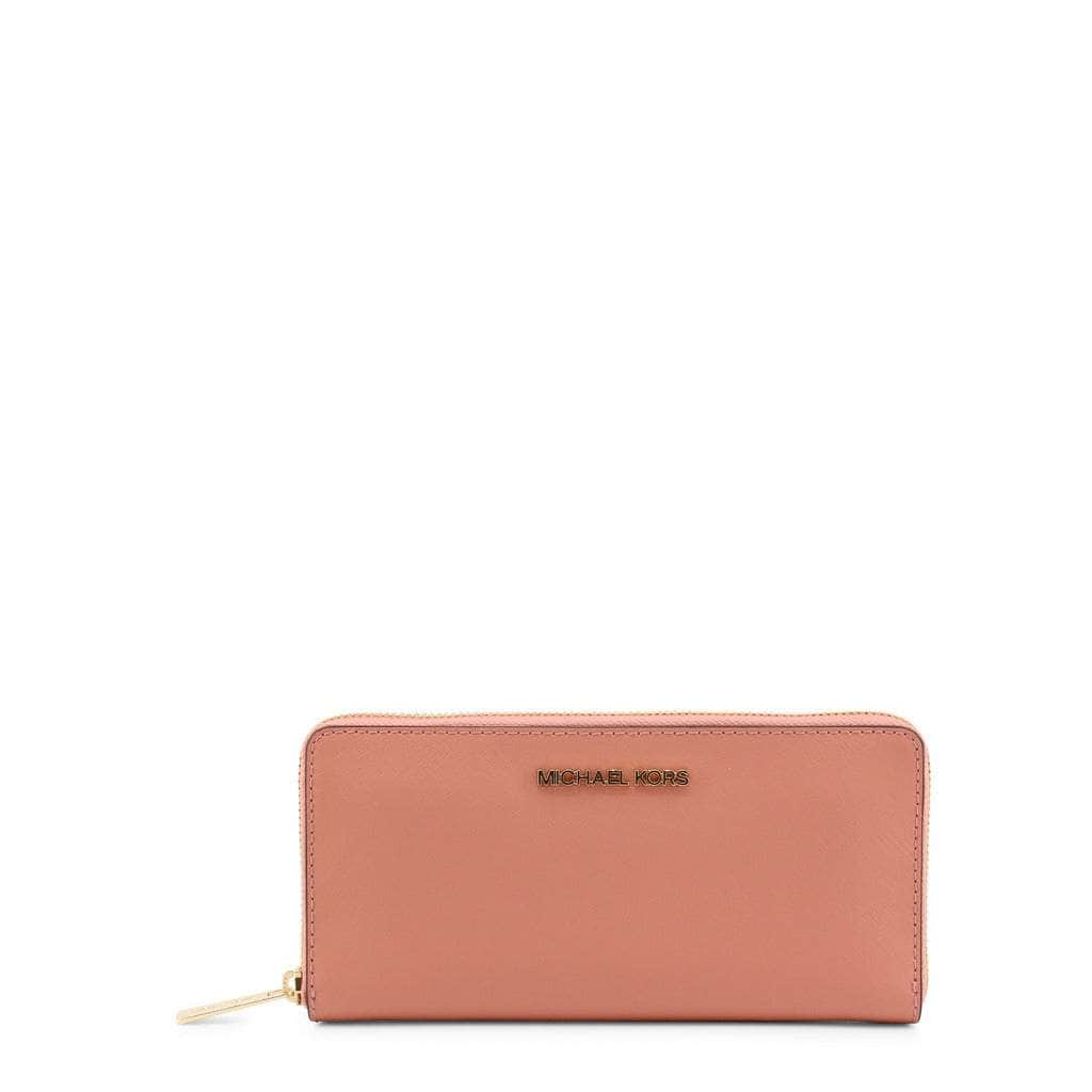 michael kors pink and brown wallet