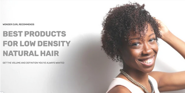 Curly hair products for low density hair