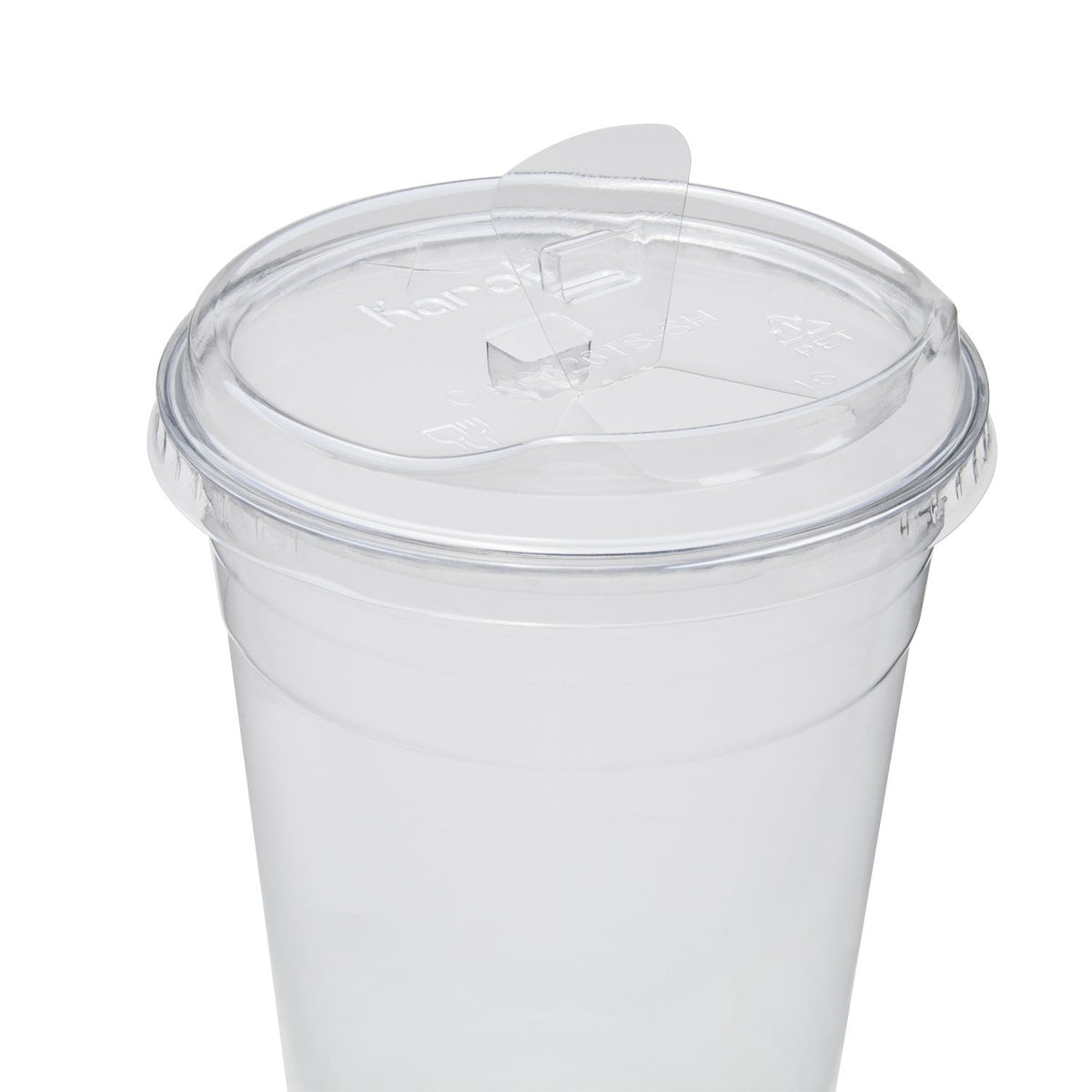 C-KC626TS-SH Karat Strawless Sipper lid for 12-24oz PET Plastic cup 