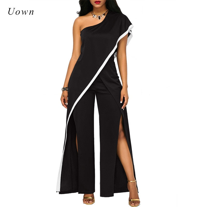 black wide leg jumpsuit outfit