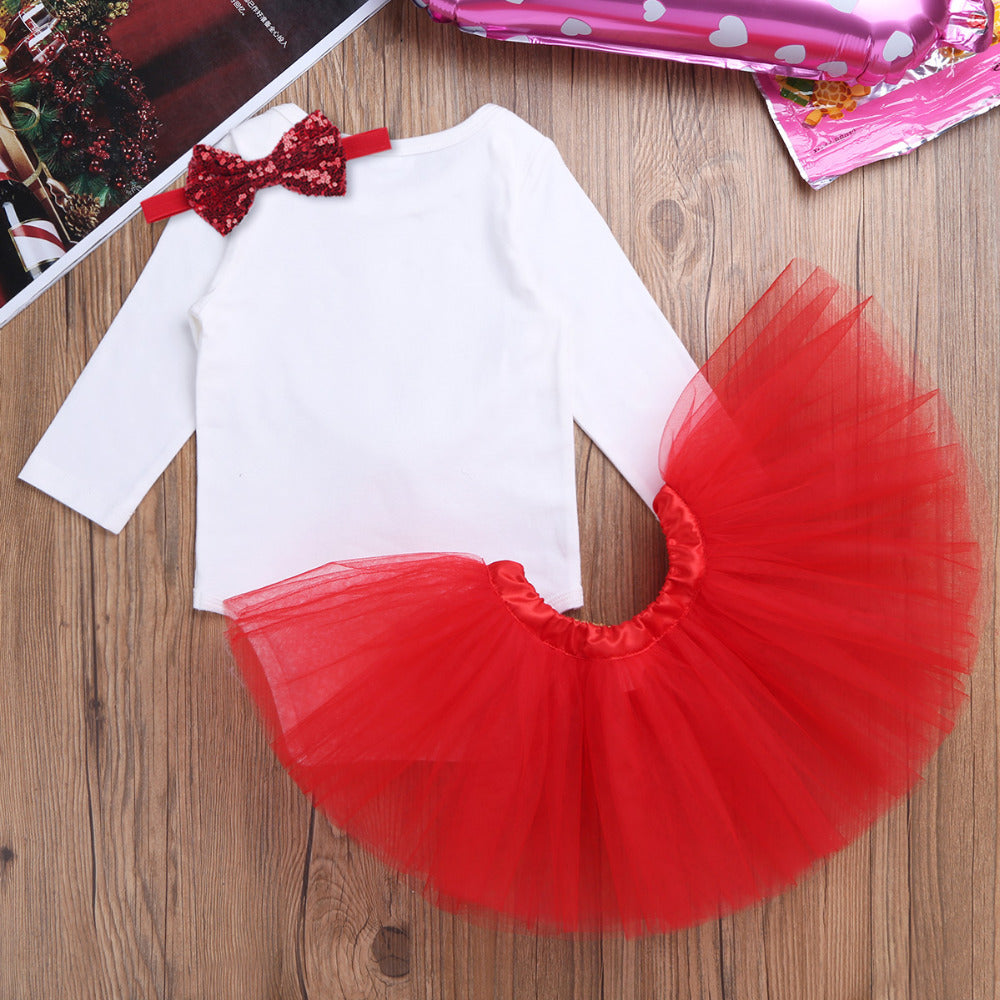 infant red tutu skirt