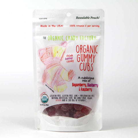 organic candy factory-organic gummy cubs berry-mypanier