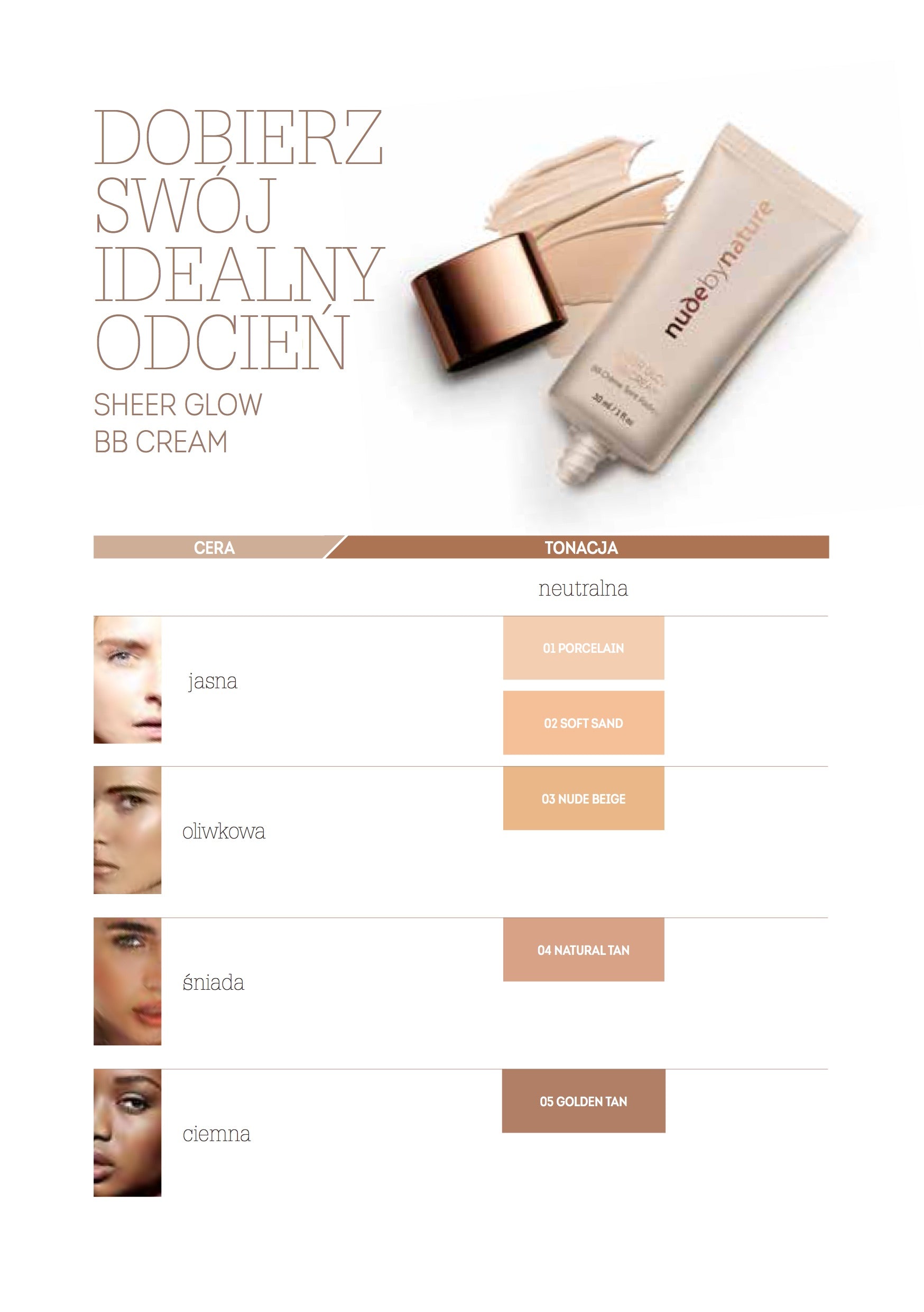 Sheer Glow BB Cream Shade Guide