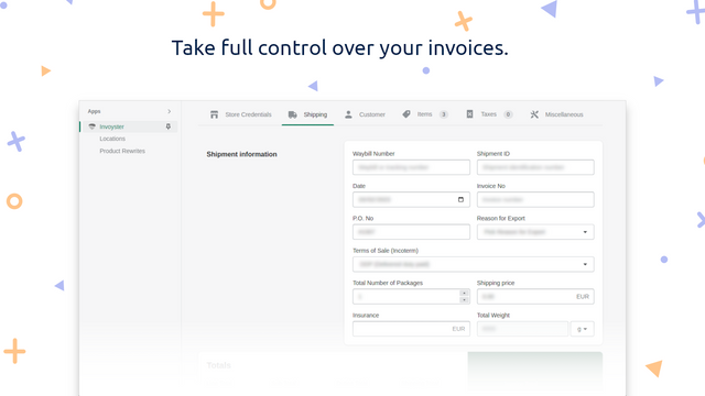 Take full control over your invoices