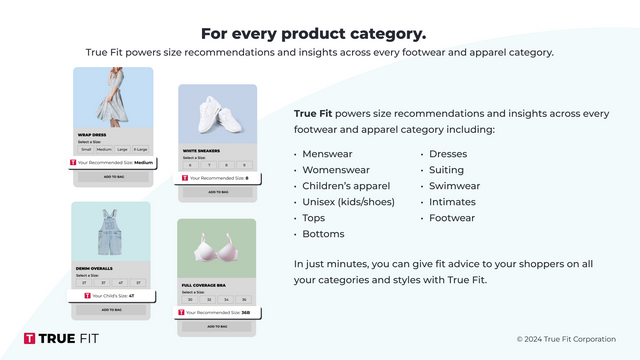 Imágenes de UI mostrando categorías de productos