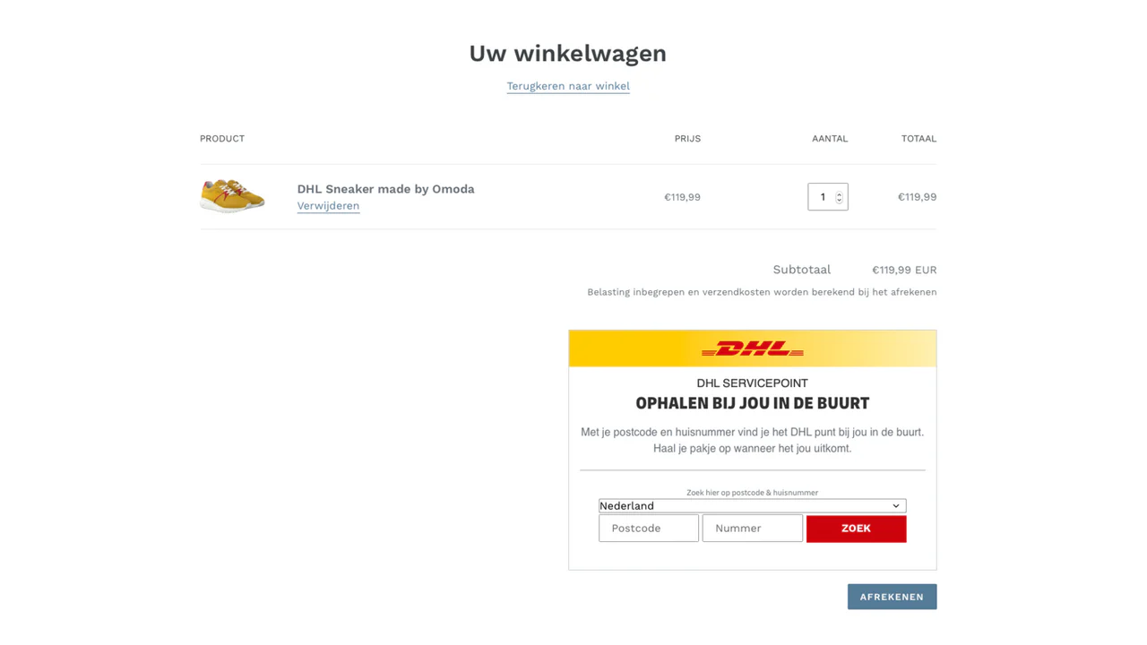 Atlas biografie rek DHL Parcel NL/BE/LU - DHL ServicePoints in your shop and track and trace  information | Shopify App Store