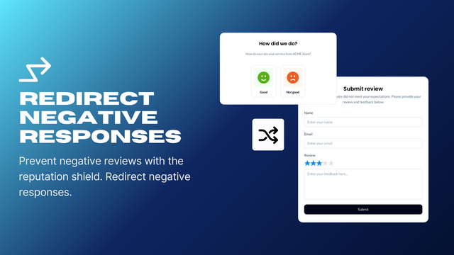 Redirect Negative Reviews