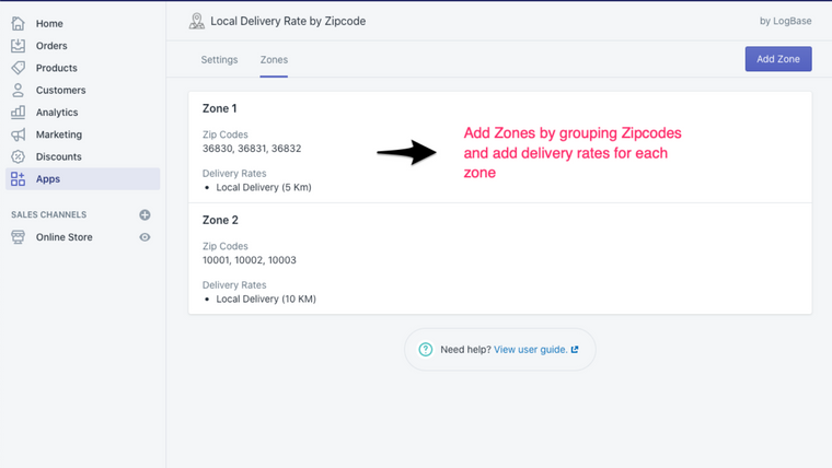 Rates by Zipcode — Zipeasy Screenshot