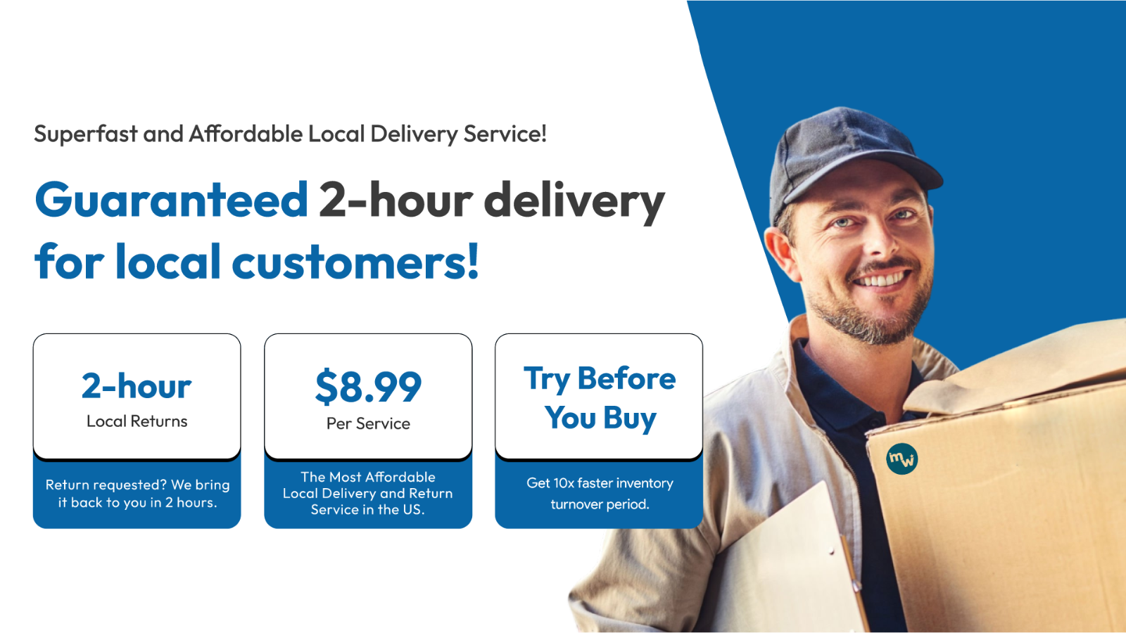 Guaranteed 2-hour delivery for local customers