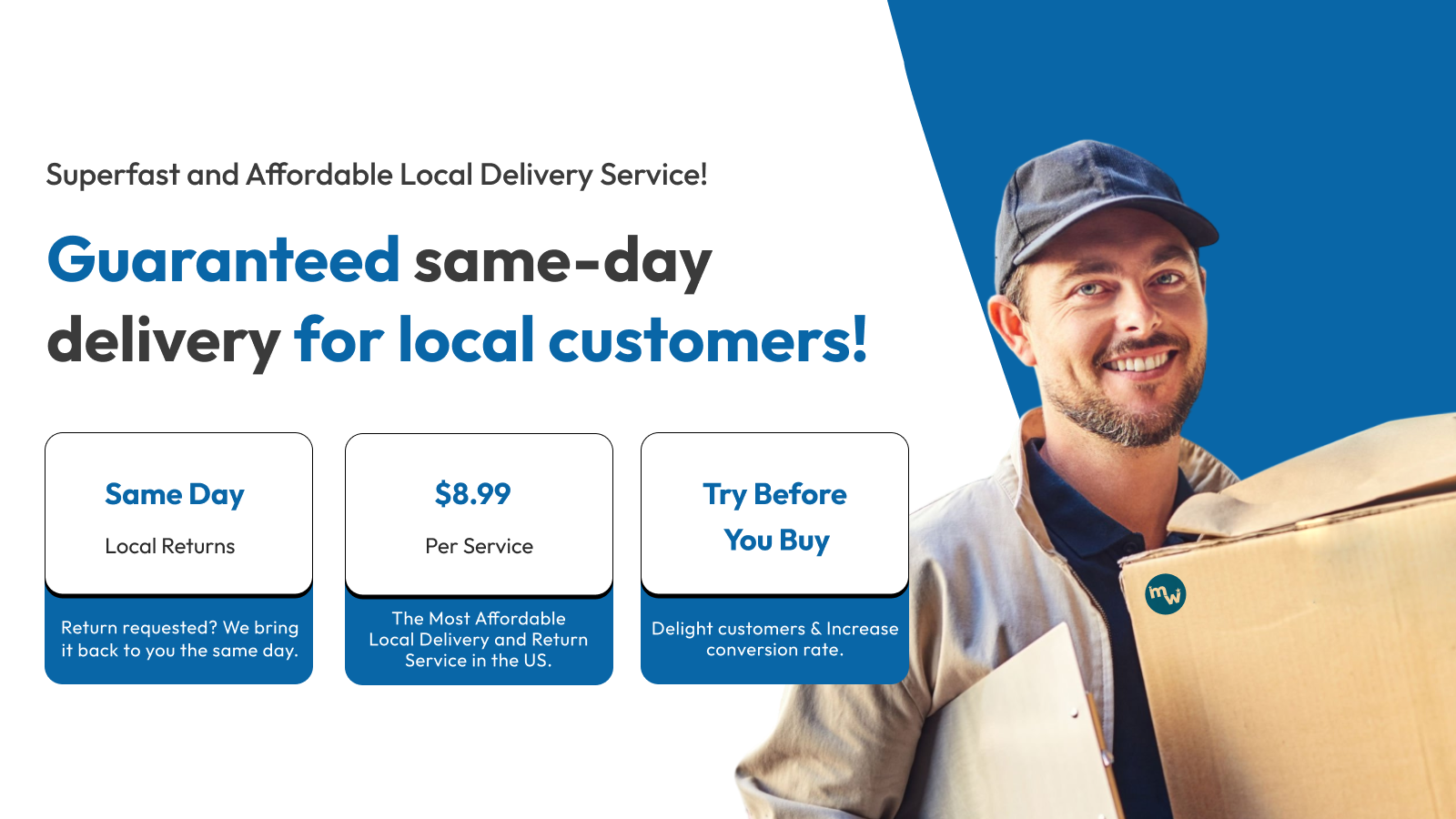 Guaranteed 2-hour delivery for local customers