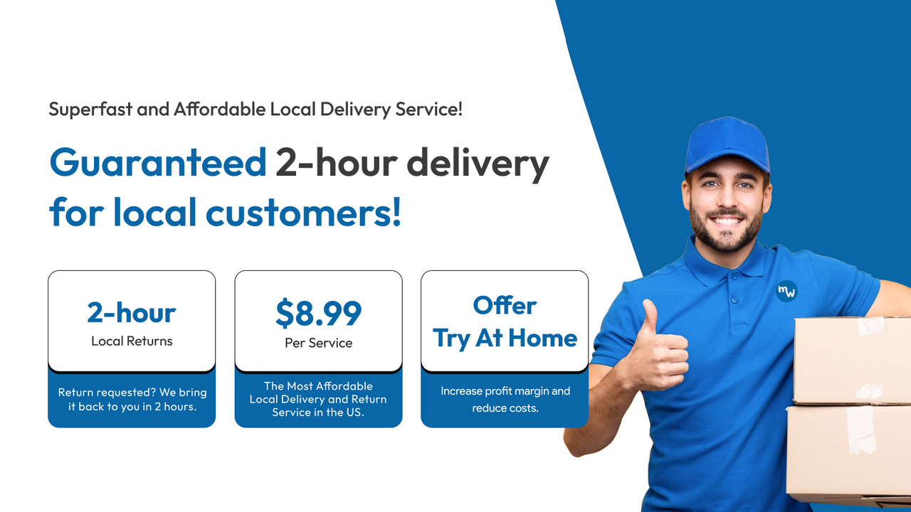Garanteret 2-timers levering for lokale kunder