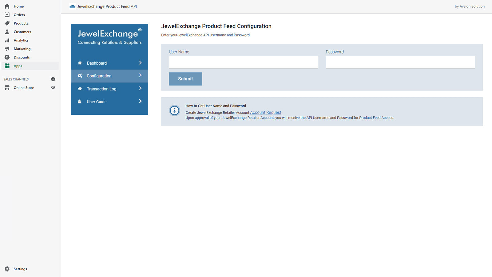 JewelExchange Product Feed API Screenshot