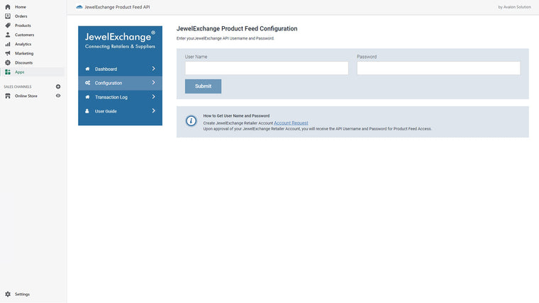 JewelExchange Product Feed API Screenshot