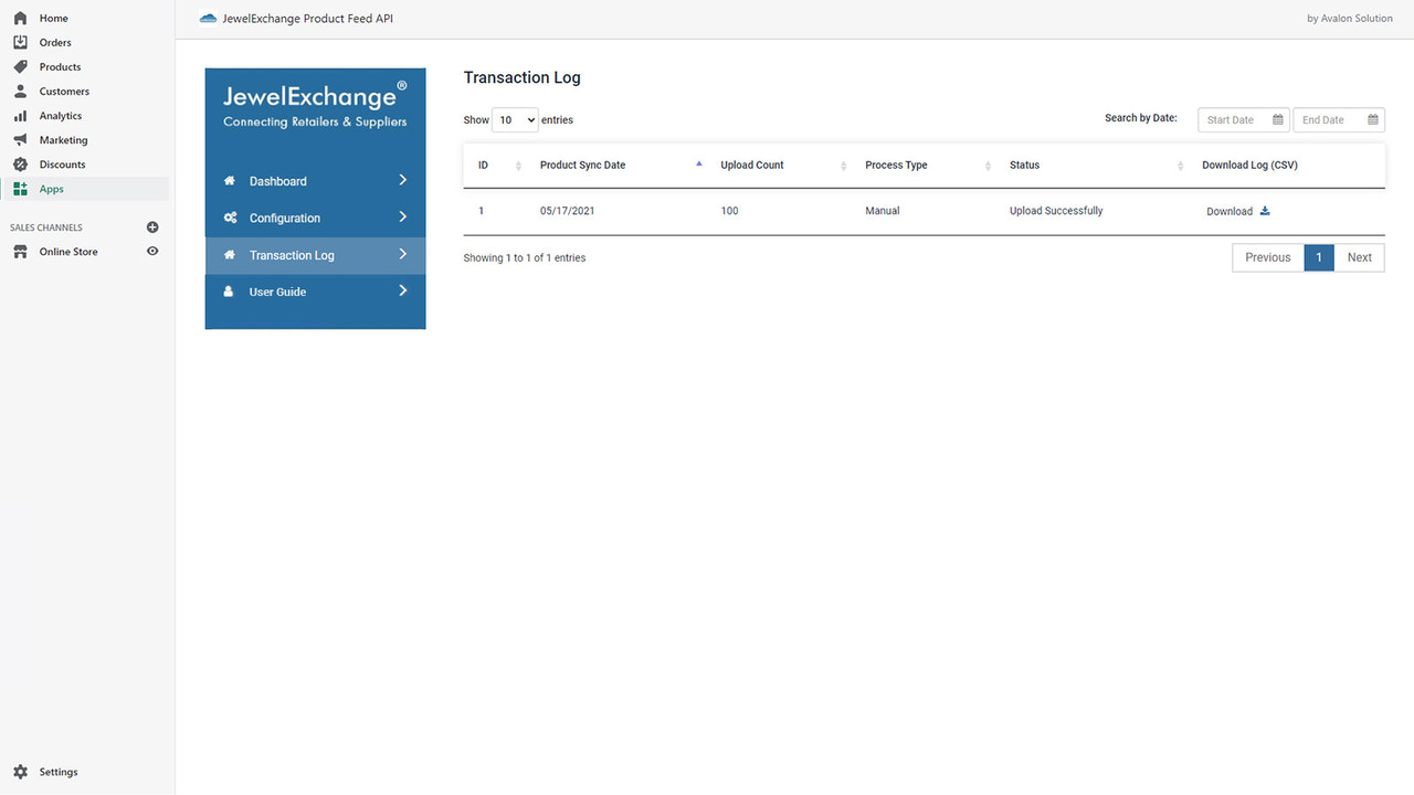 JewelExchange - Registro