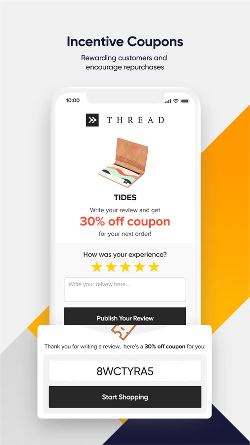 Incentive Customer Reviews with Coupons