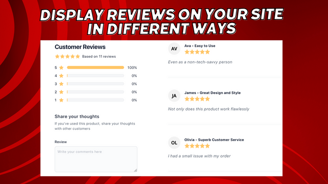 Rave! Recensioner - Visa recensioner på din webbplats på olika sätt