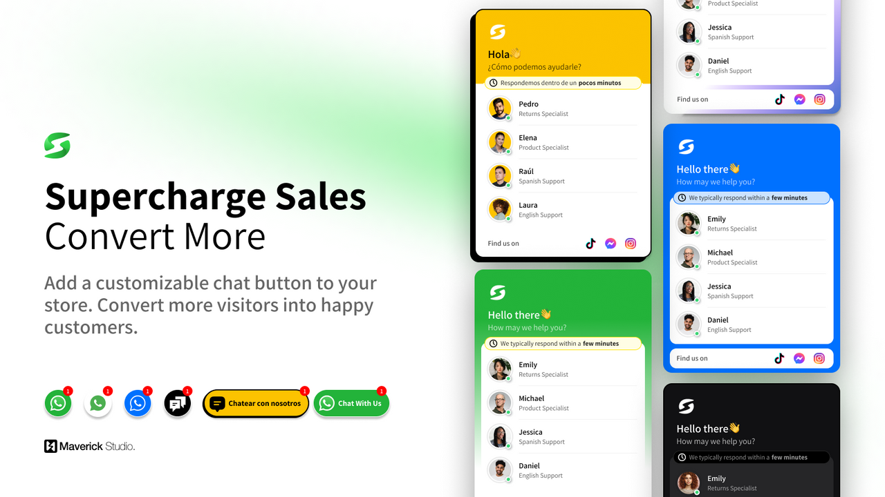 SupaChat Widget: Advanced WhatsApp Widget for Shopify