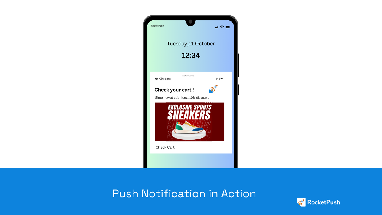 Notifications push sur téléphone.