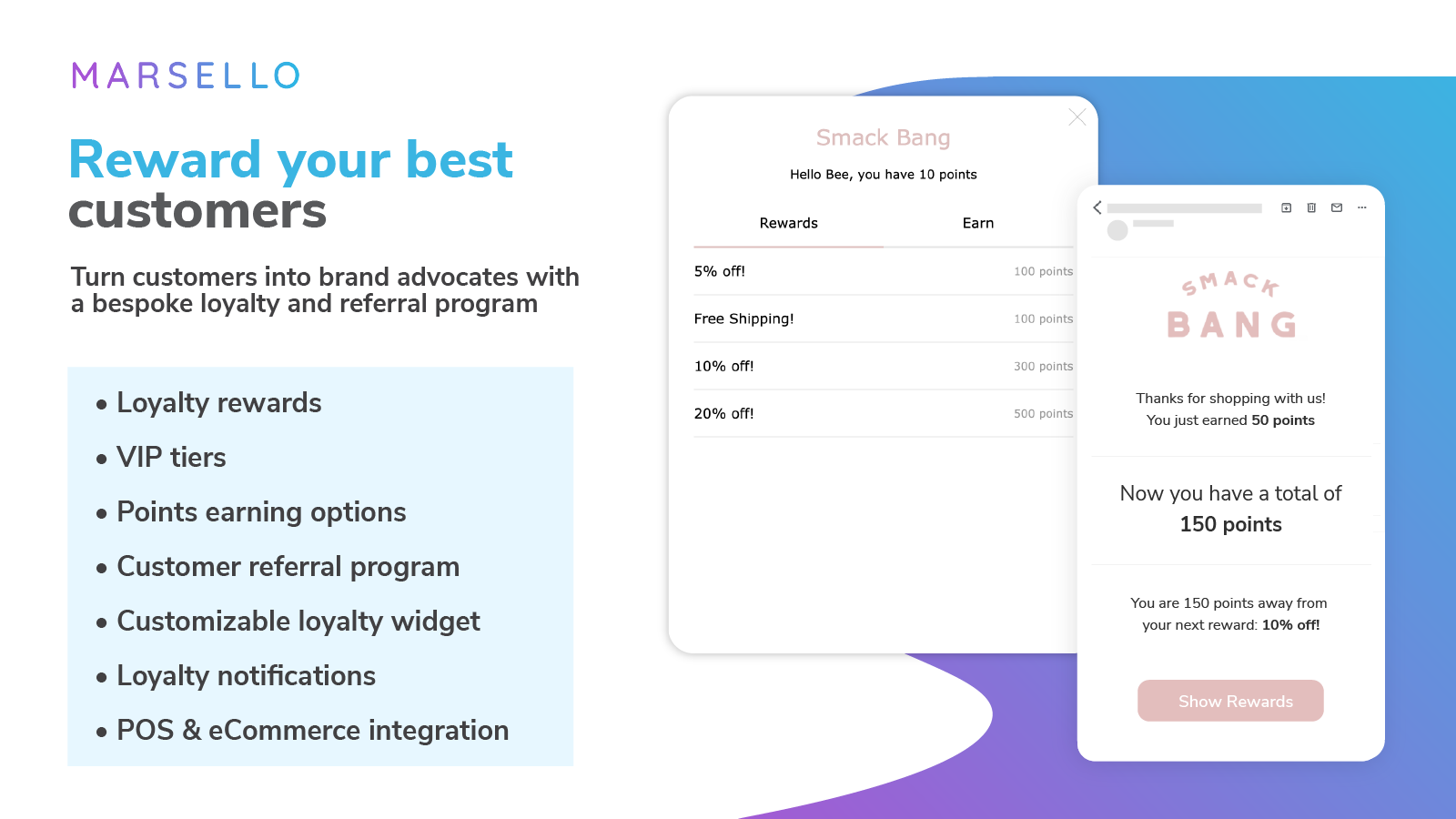 Marsello: Email, SMS & Loyalty - Email Marketing, Marketing Automation, SMS & Loyalty Rewards'