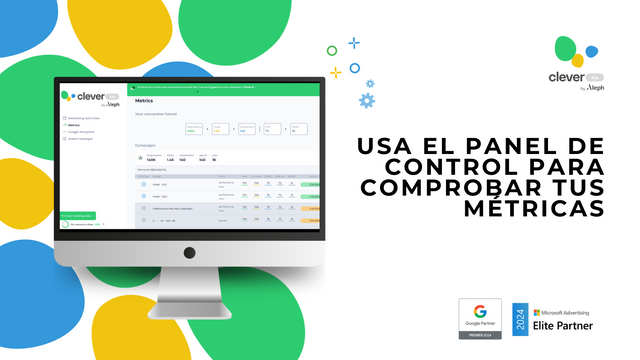 Usa el panel de control para controlar tus métricas