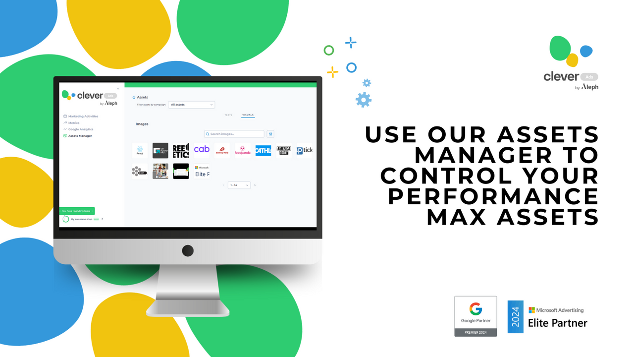 Use the assets manager to control your performance max assets