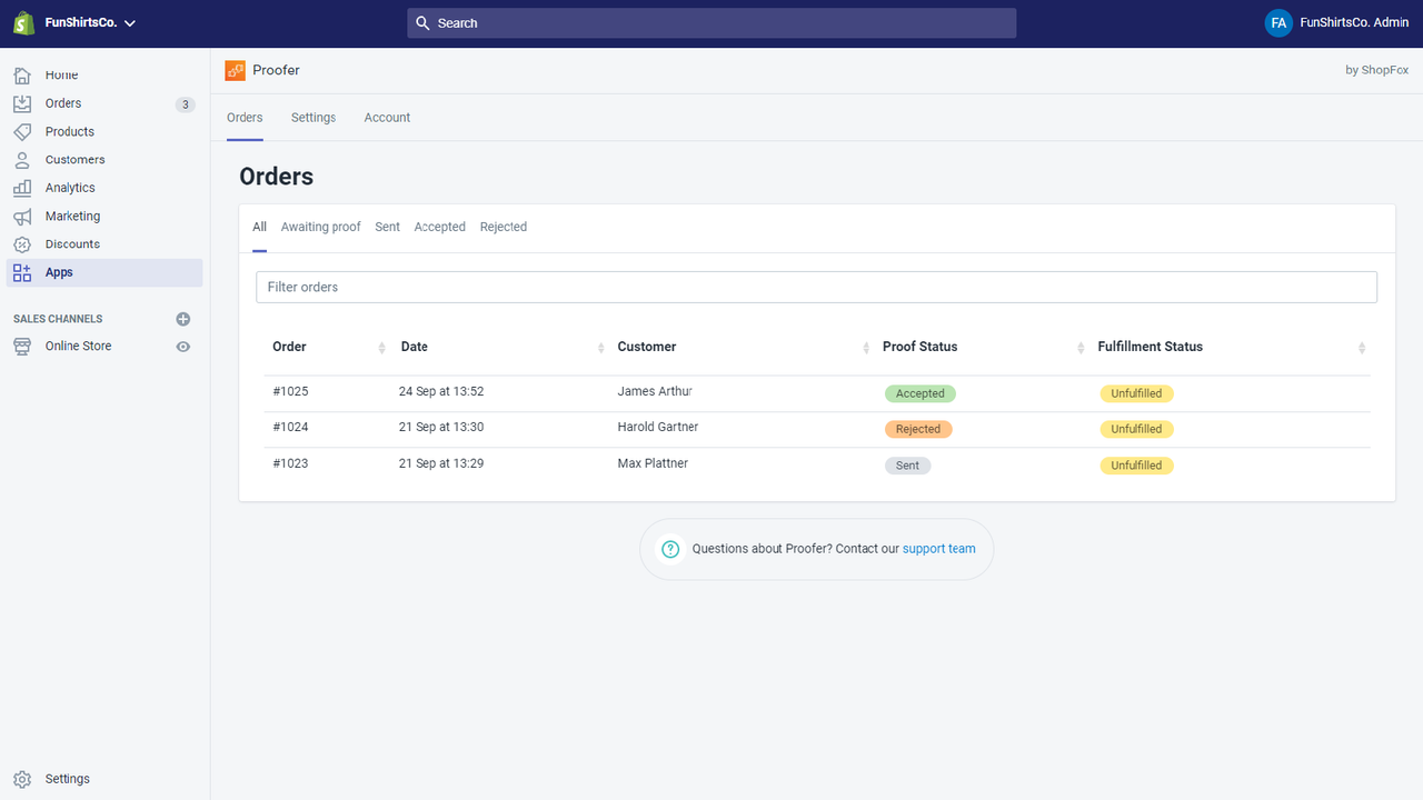 Proofer Proof Management - Gracefully manage your custom order proofs