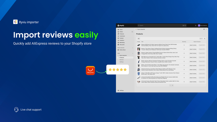 Ryviu: AliExpress Reviews Screenshot