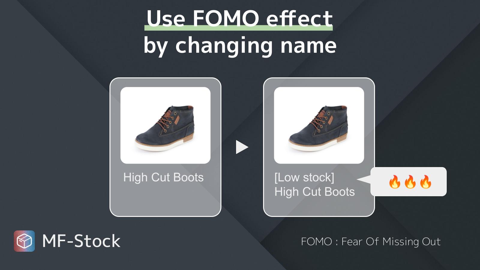Use FOMO effect
