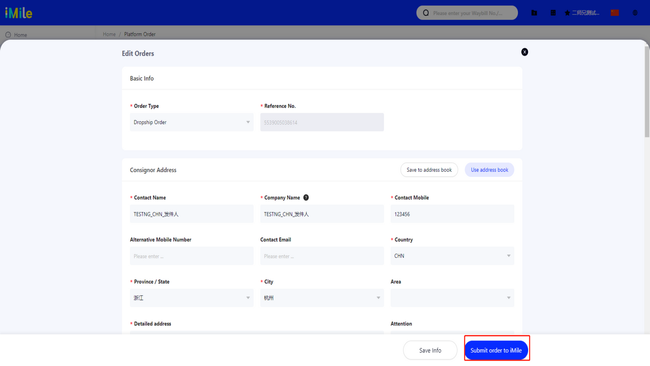 Platform Order Management_upload orders