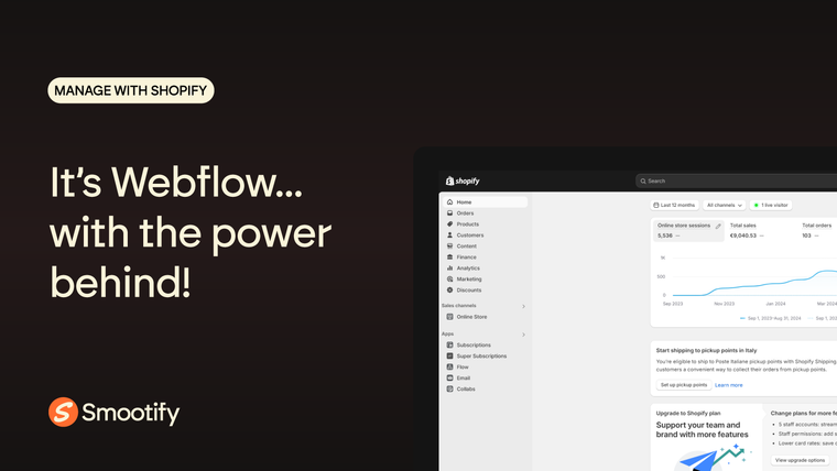 Smootify ‑ Design in Webflow! Screenshot