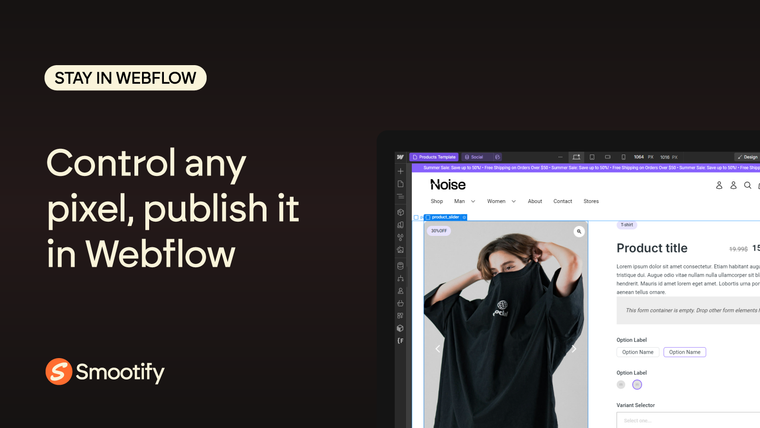 Smootify ‑ Design in Webflow! Screenshot