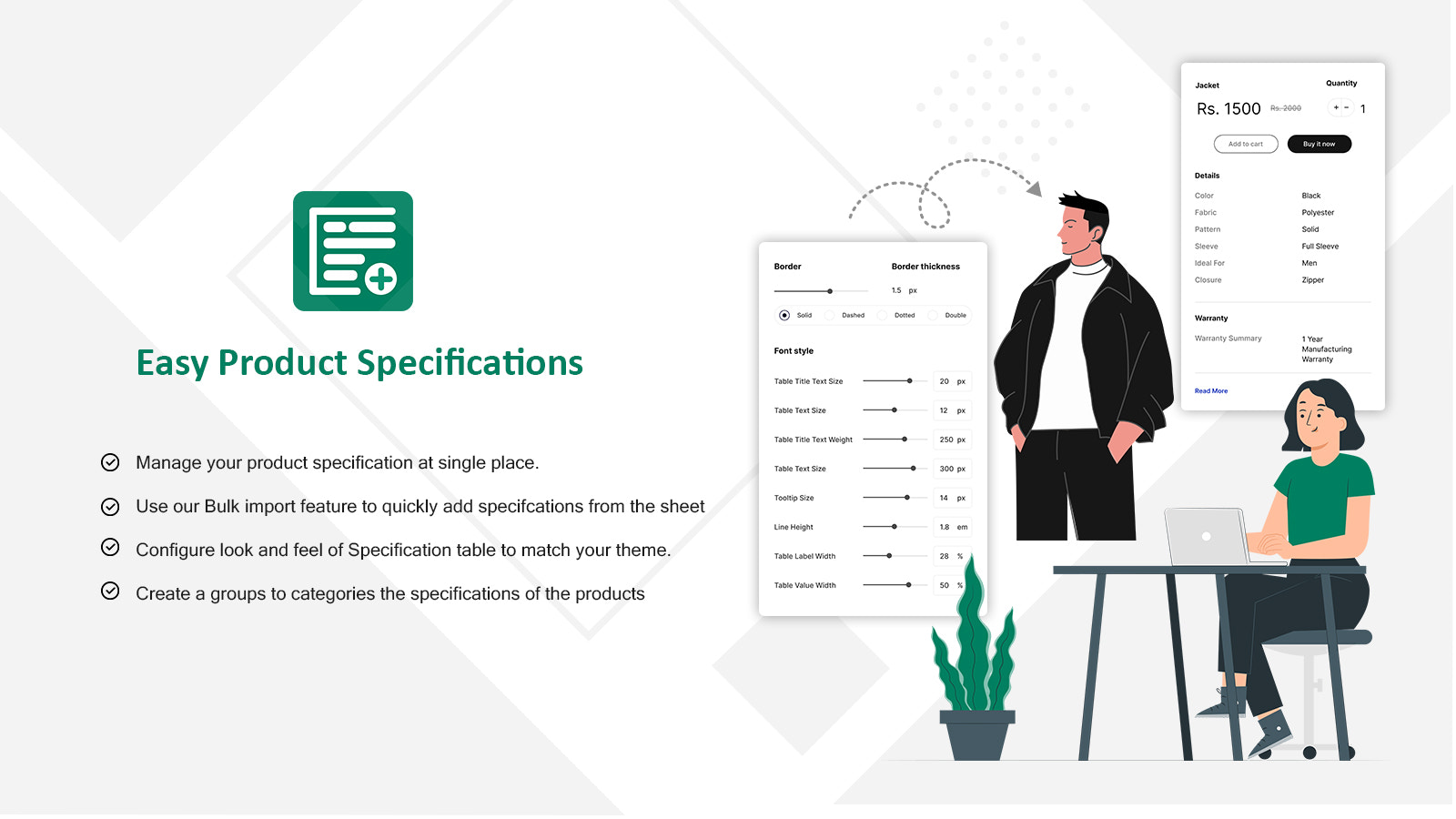 Especificación del Producto