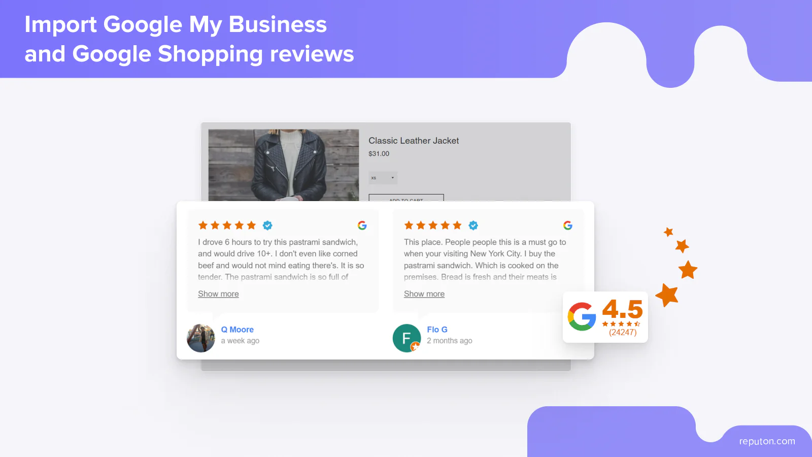 shopify google reviews list widget