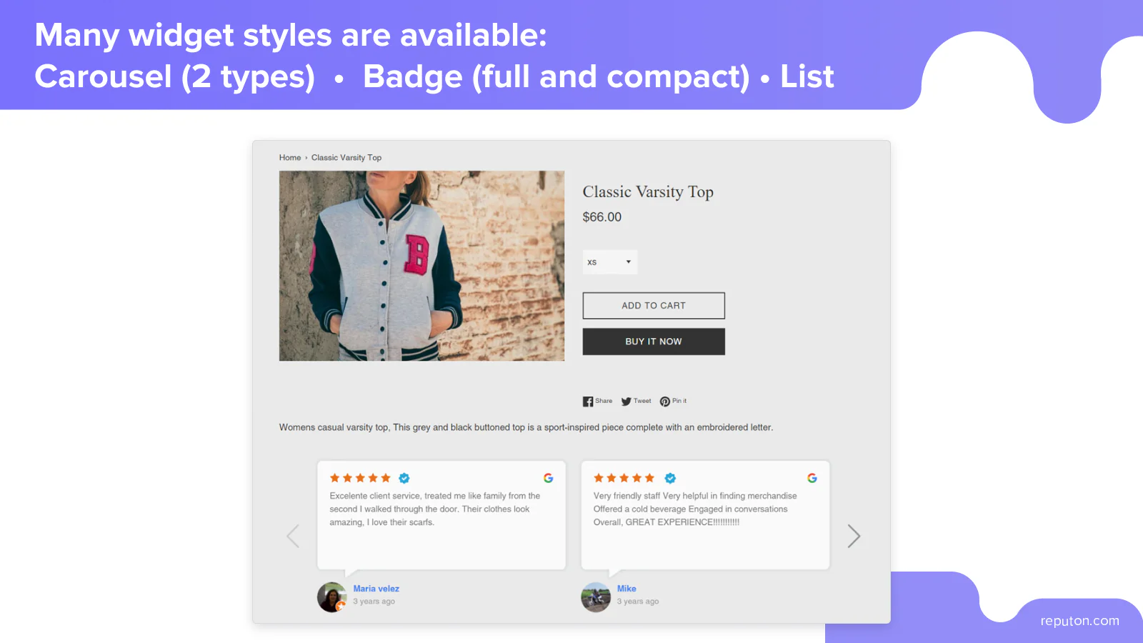 shopify google shopify google reviews carousel widget