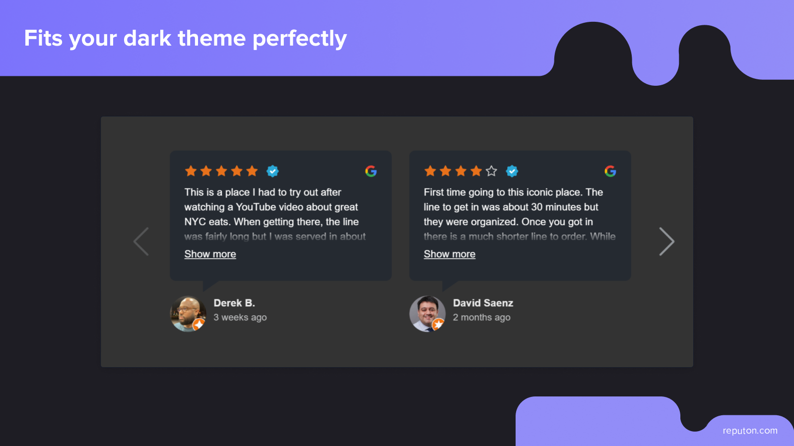 shopify google reviews carousel widget