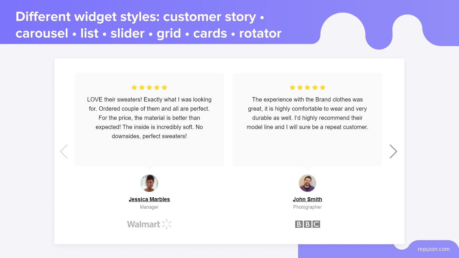 References Testimonials app 