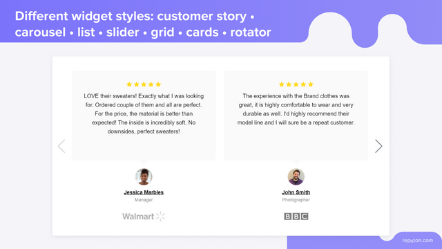 References Testimonials app 