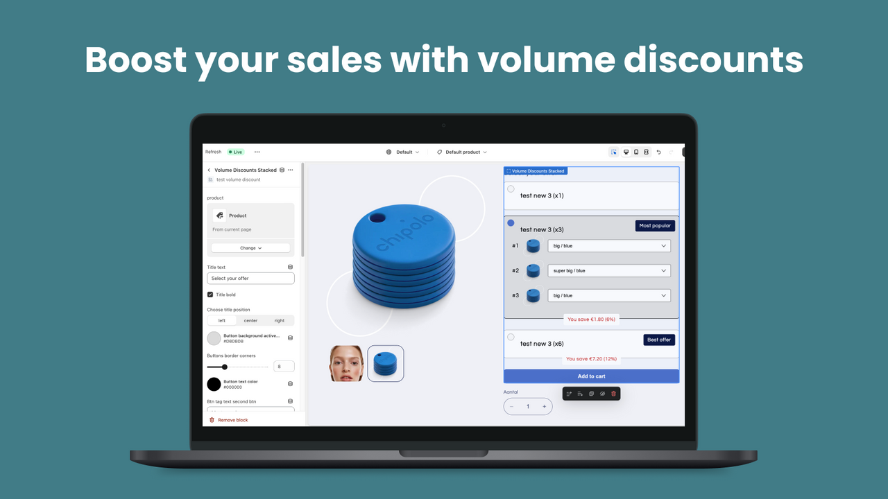 Application de remise sur volume + en lot - boostez vos ventes