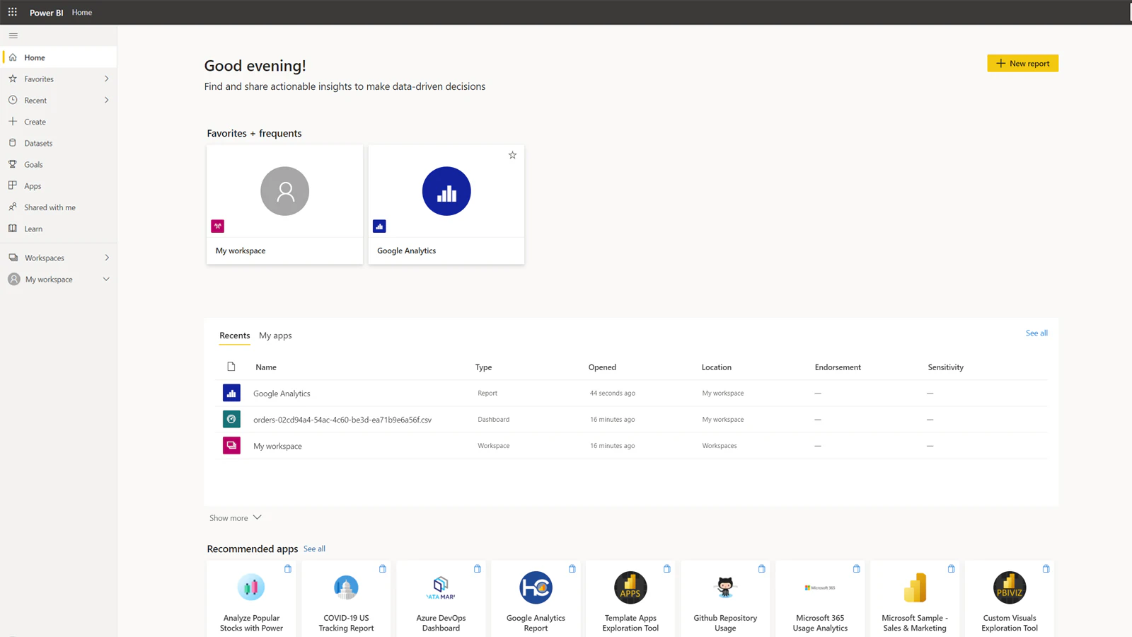 Power BI en ligne