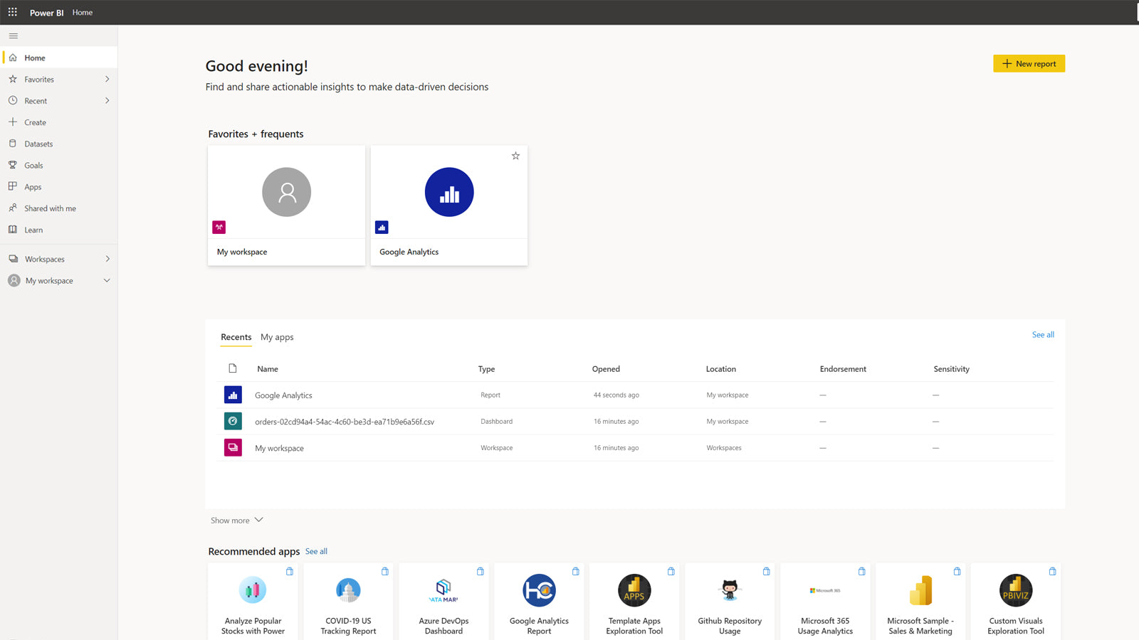 Power BI Connector Screenshot