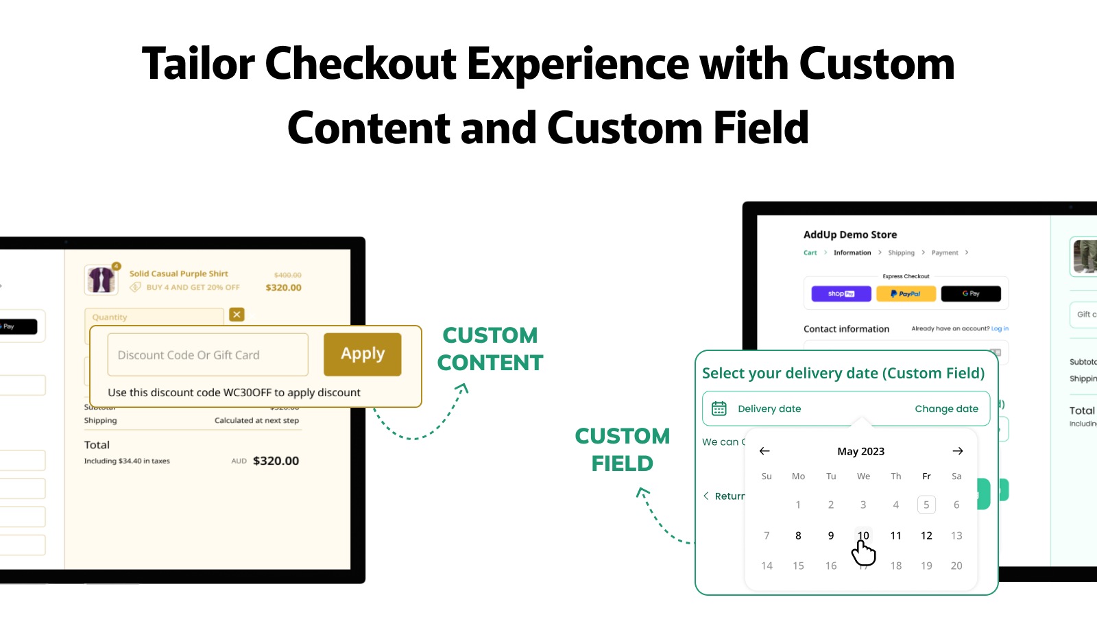 AddUp Checkout Customizer Screenshot